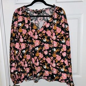 Floral long sleeved blouse